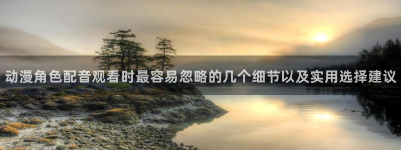 2026动漫天堂国漫:动漫角色配音观看时最容易忽略的几个细节以及实用选择建议配图